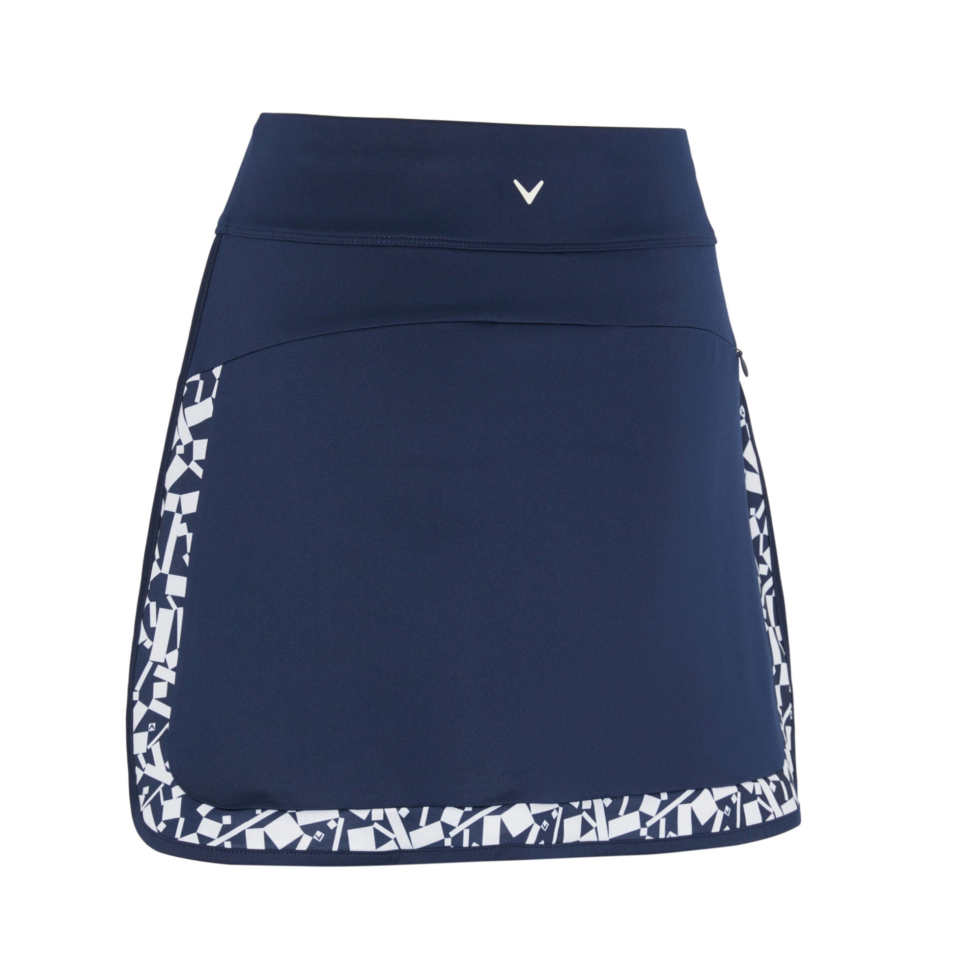 Callaway Ladies Pull-On Peacoat Skort with Geometric Print on Tulip Hem