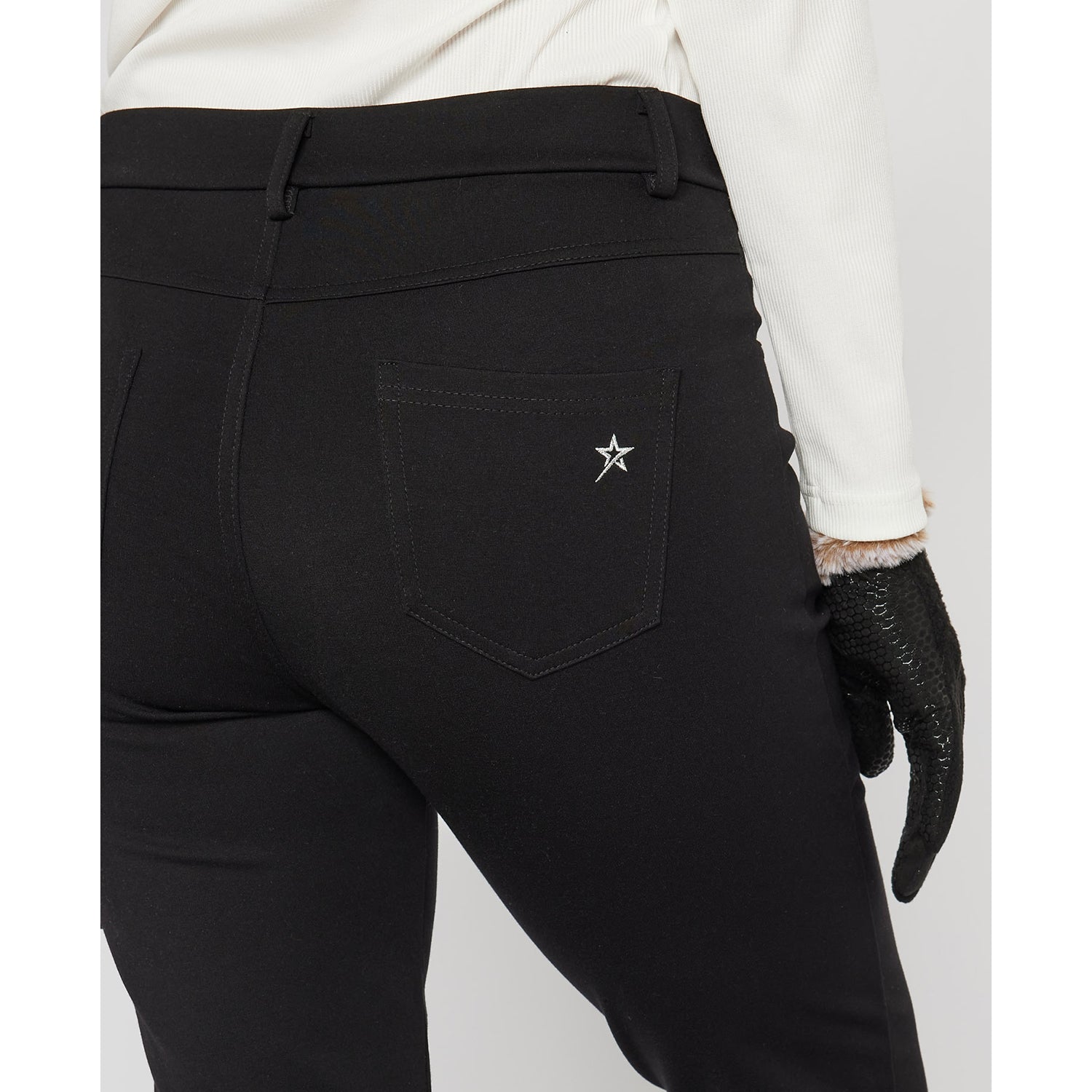 Swing Out Sister Ladies Tanya Fashion Trousers in Pitch Black