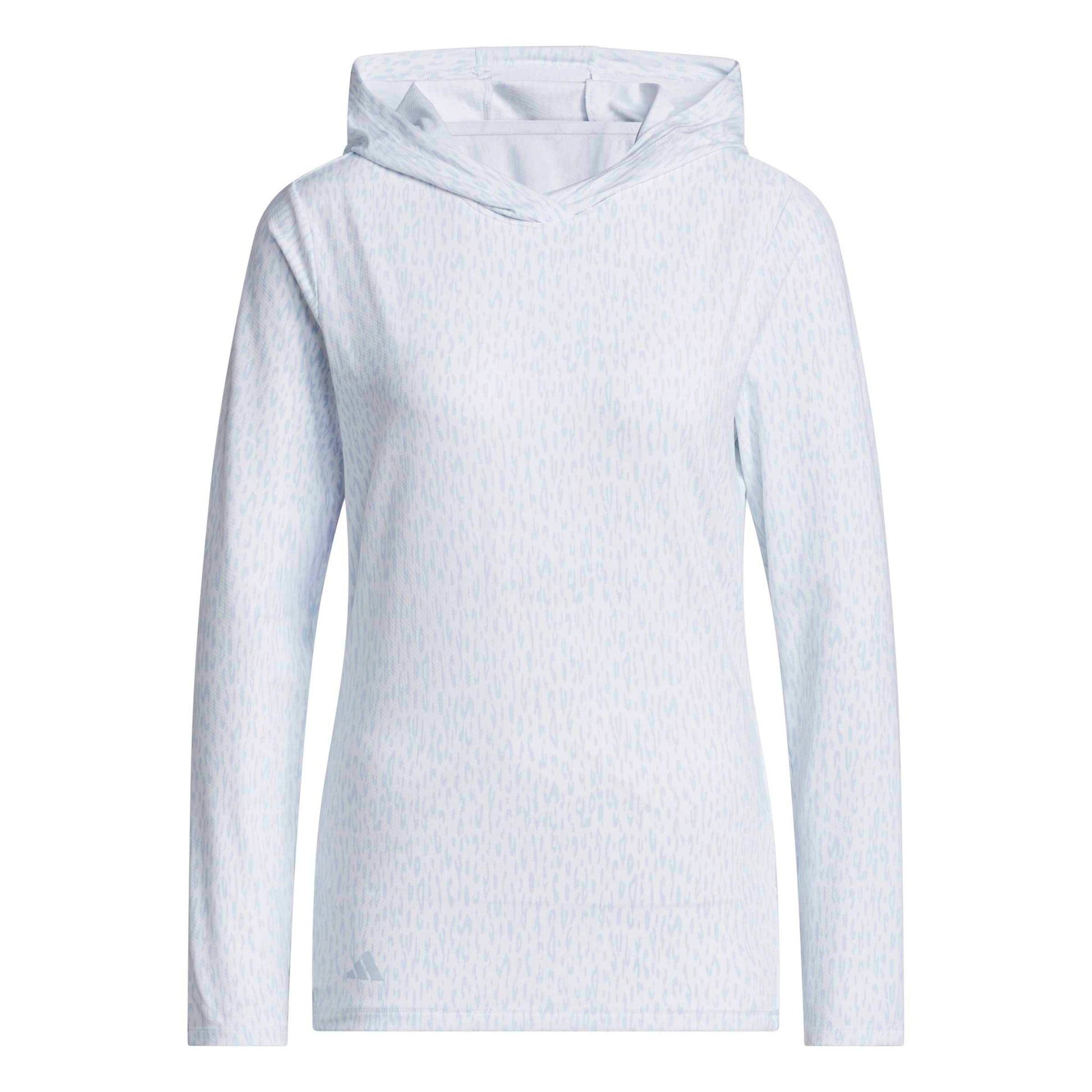 adidas Golf Ladies Lightweight Leopard Golf Hoodie For Range to Clubhouse Style