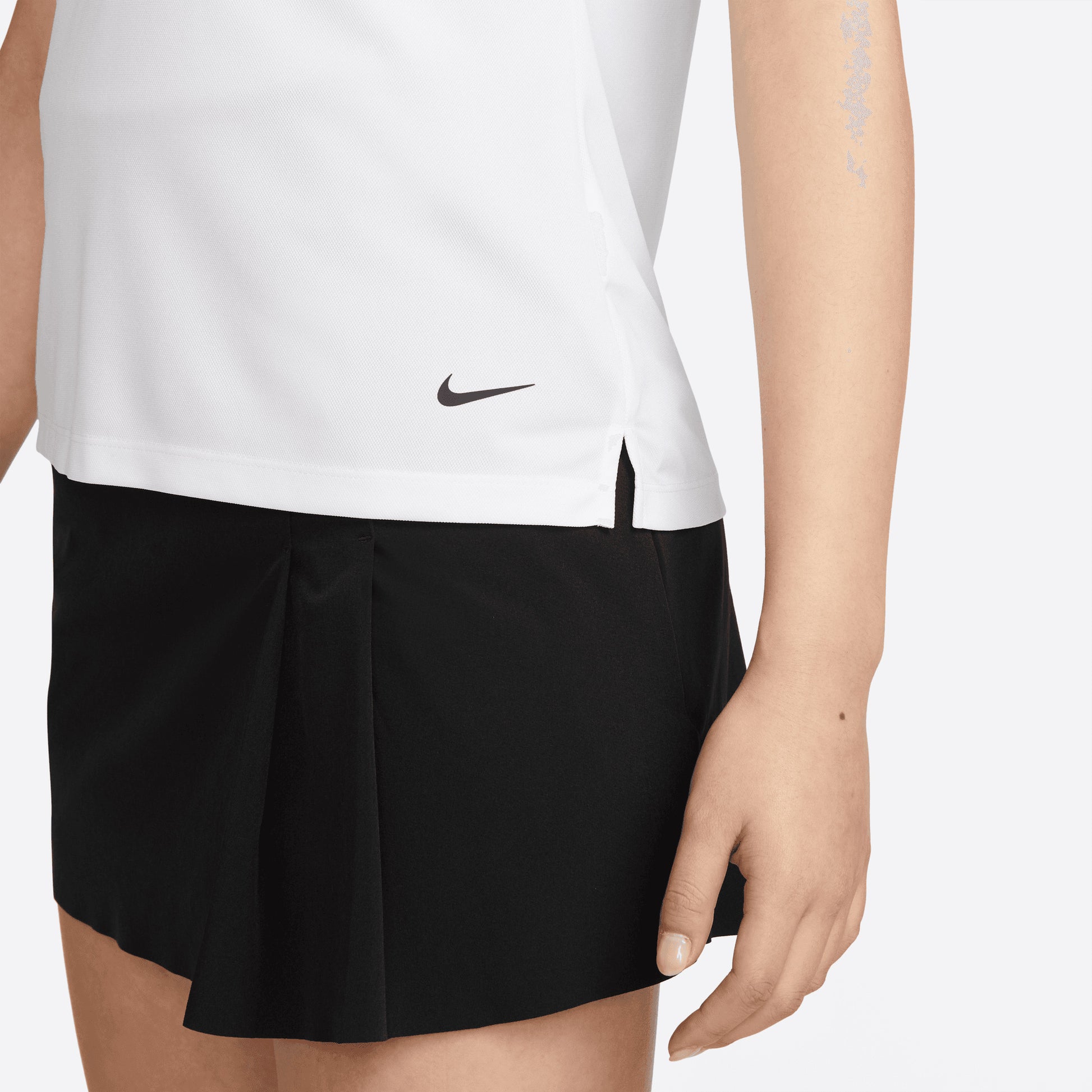 Nike Ladies White Short Sleeve Dri-FIT Golf Polo