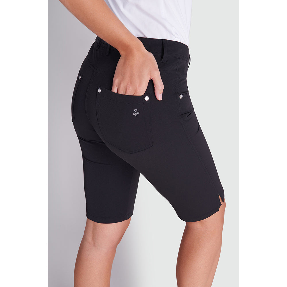 Green Lamb Ladies Bermuda Shorts with UPF30 Protection in Black