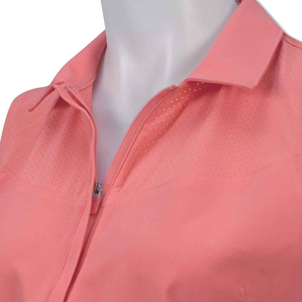 Puma Ladies Sleeveless Mesh Panel Golf Polo - Last One Small Only Left