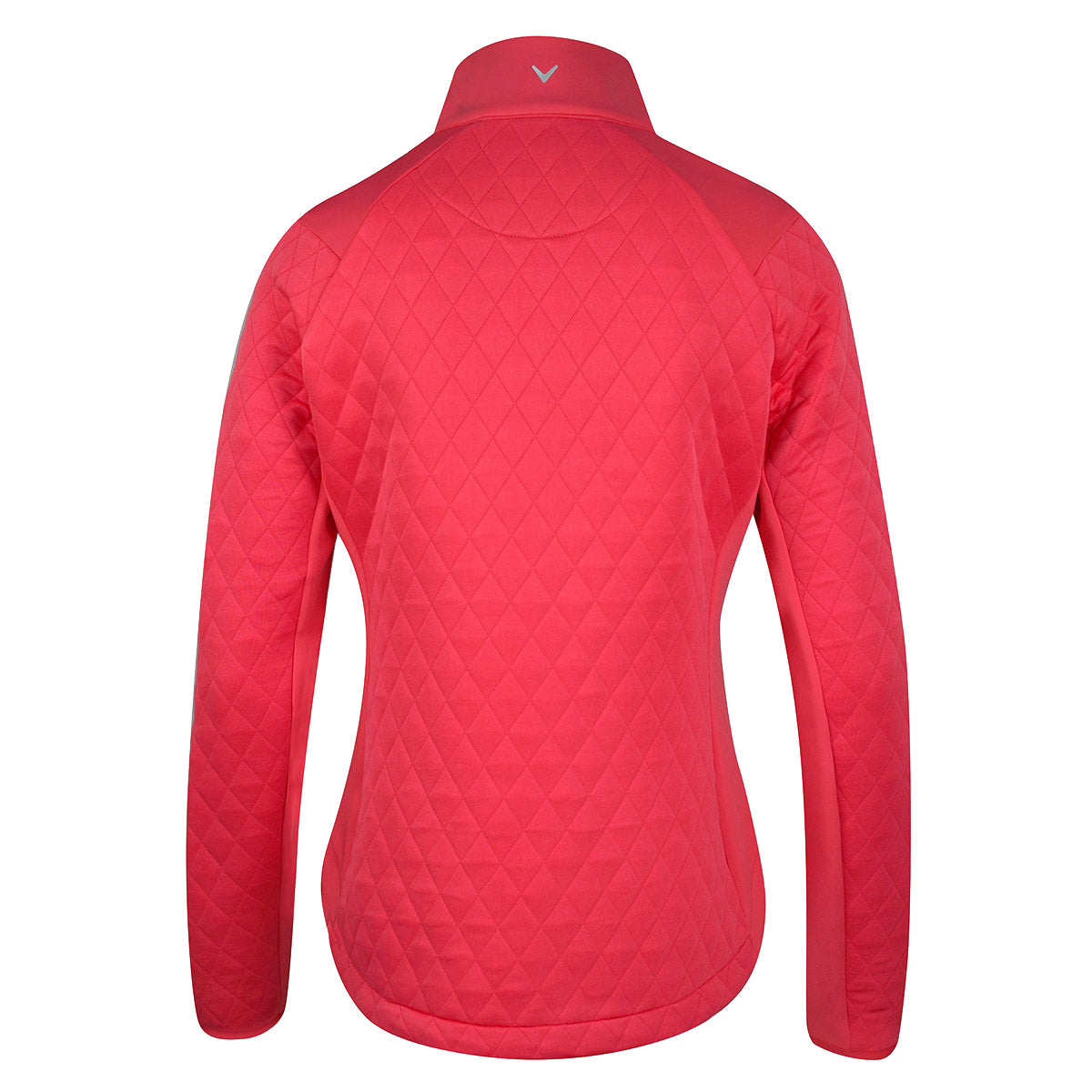 Callaway Ladies 1/4 Zip Thermal Quilted Golf Top in Paradise Pink