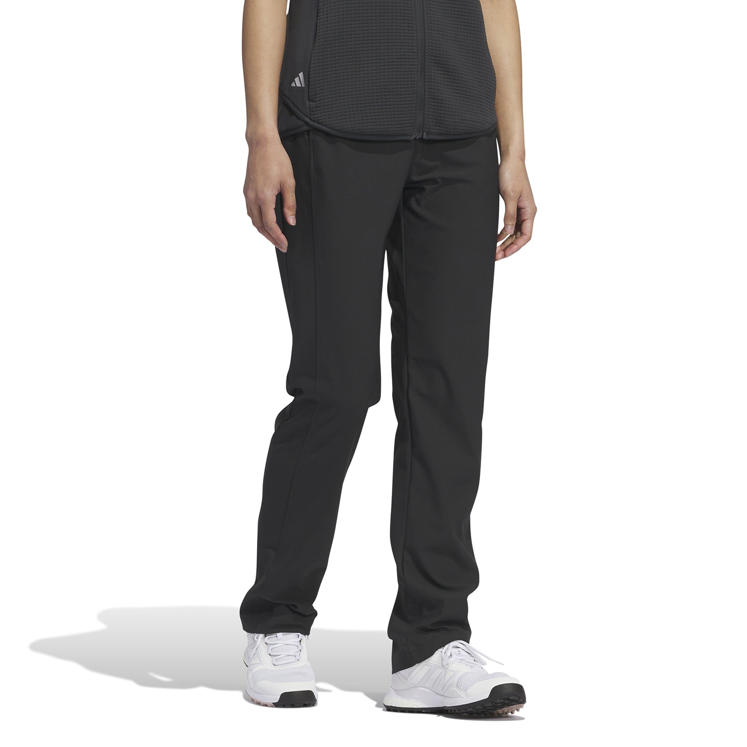 adidas Ladies Golf Trousers with Front Seam Detail in Black