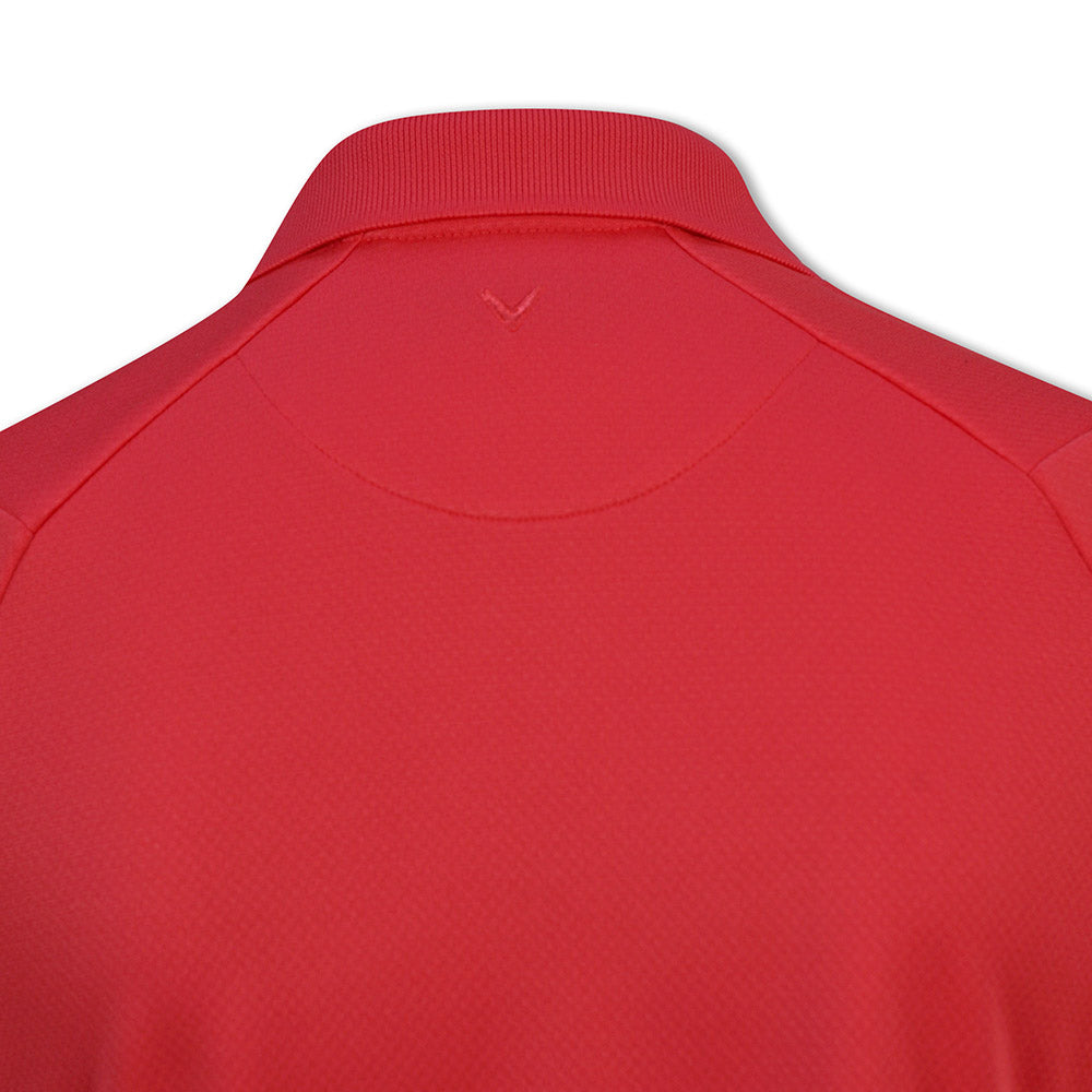 Callaway Ladies Short Sleeve Swing Tech Polo with Opti-Dri in True Red