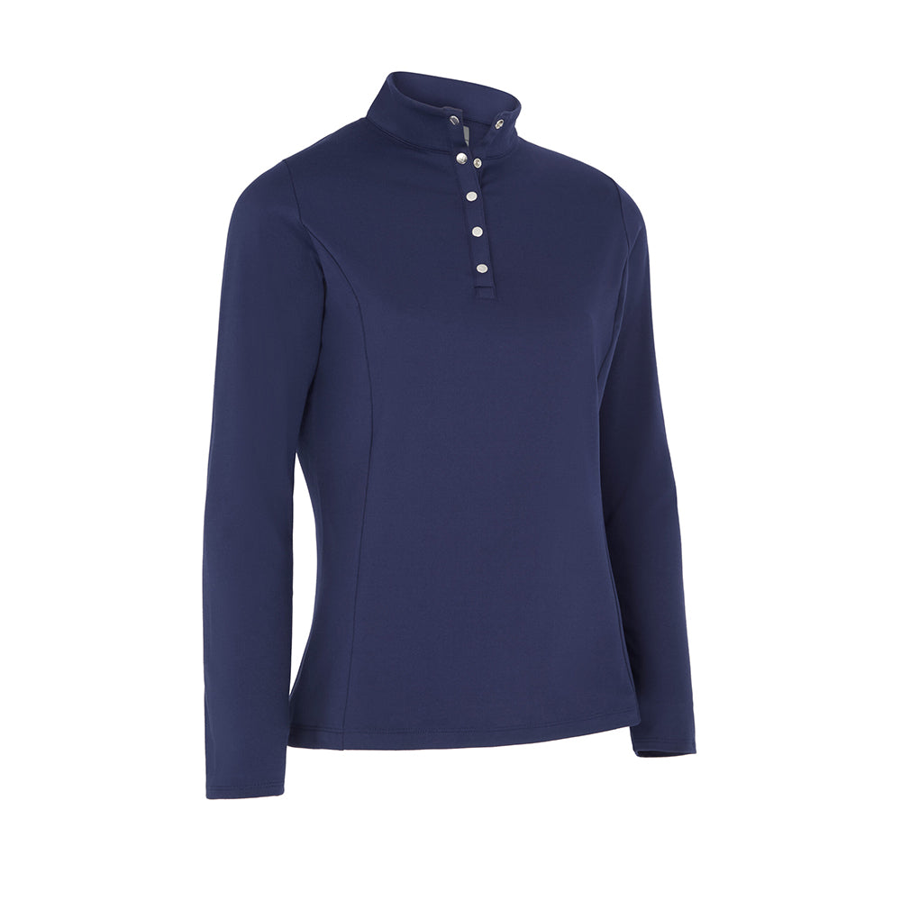 Callaway Ladies Soft-Stretch Long Sleeve Navy Golf Top