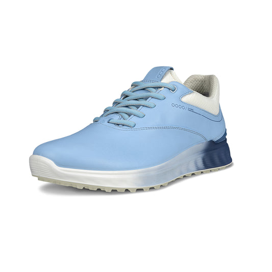 ECCO Womens S-Three Golf Shoe with GORE-TEX in Bluebell/Retro Blue
