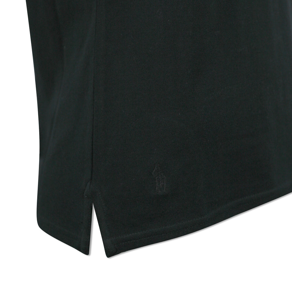 Glenmuir Ladies Pique Knit Short-Sleeve Polo with Soft Cotton Finish in Black