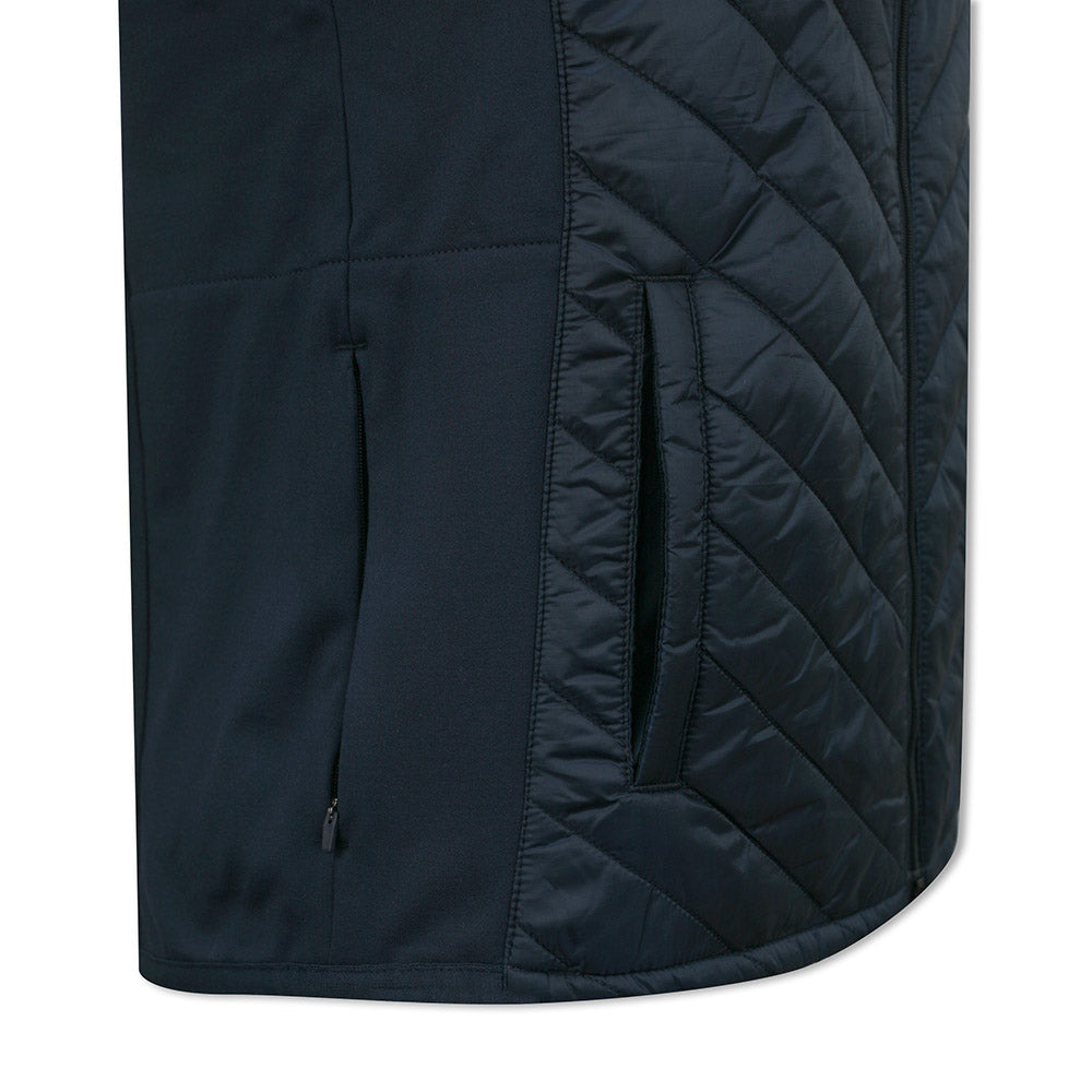 Puma Ladies Golf Hybrid Quilted Jacket with Primaloft in Navy Blazer