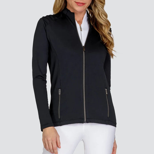 Tail Ladies Siona Full Zip Jacket in Onyx Black