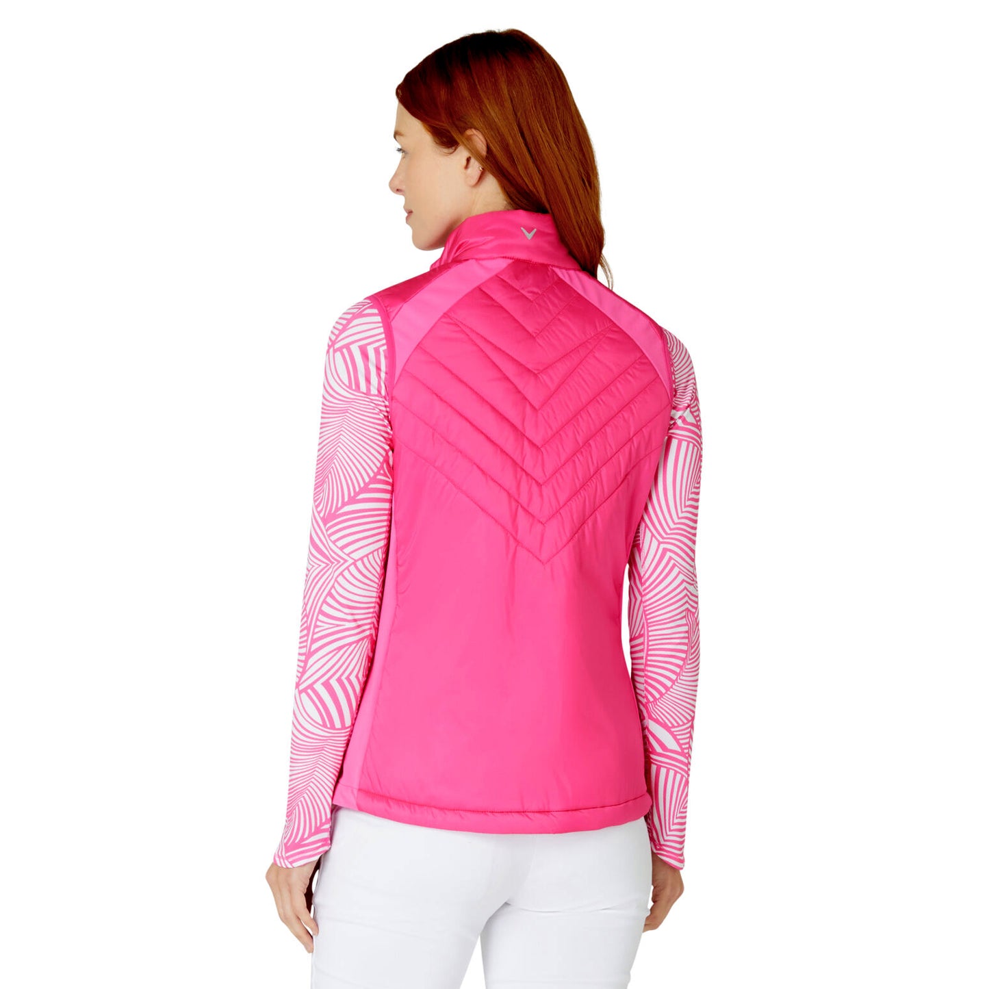 Callaway Ladies Lightweight Primaloft Quilted Gilet in Cheeky Pink