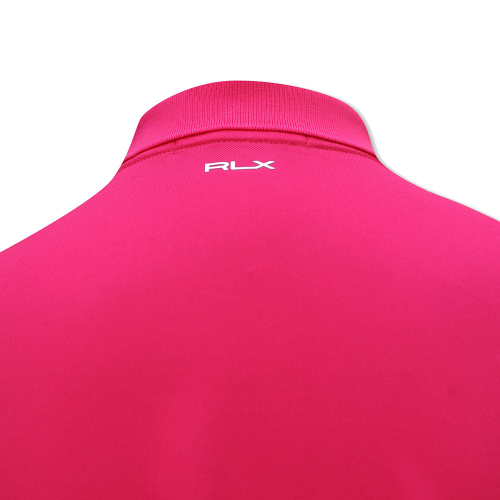 Ralph Lauren Ladies Short Sleeve Pique Polo in Bright Pink