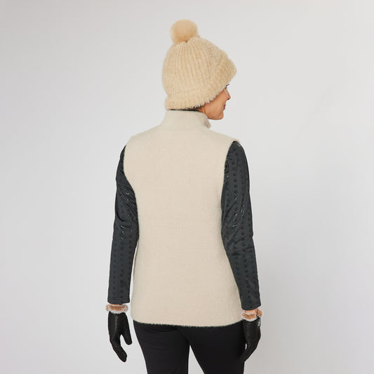 Swing Out Sister Ladies Soft-Stretch Faux Fur Gilet 