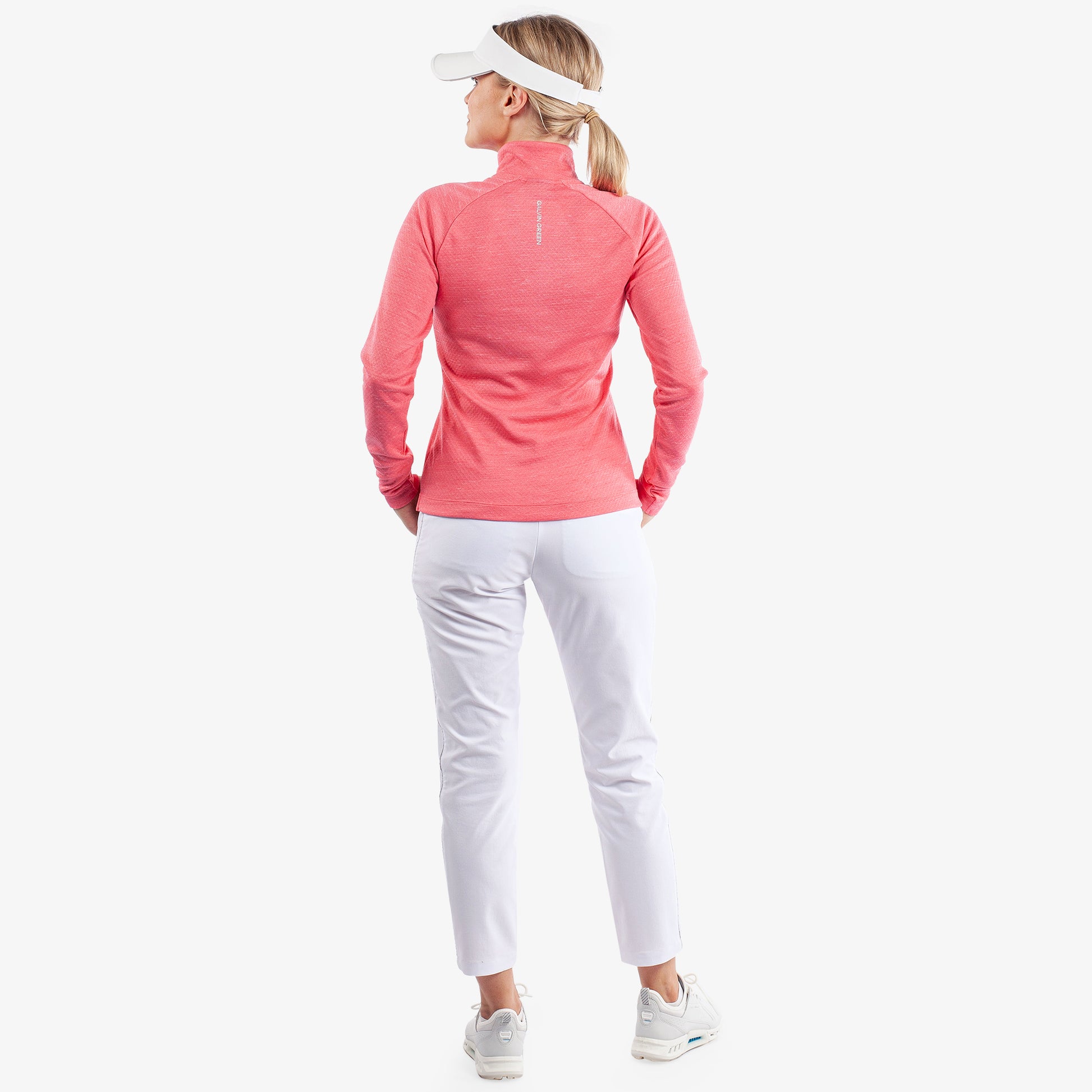 Galvin Green Women's INSULA Zip-Neck Top in Camelia Rose Melange