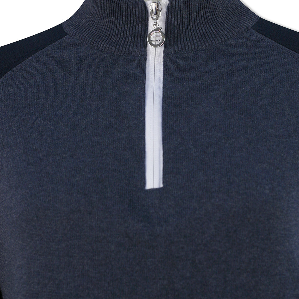 Sunderland Ladies Lined Sweater with Water Repellent Scotchgard in Navy