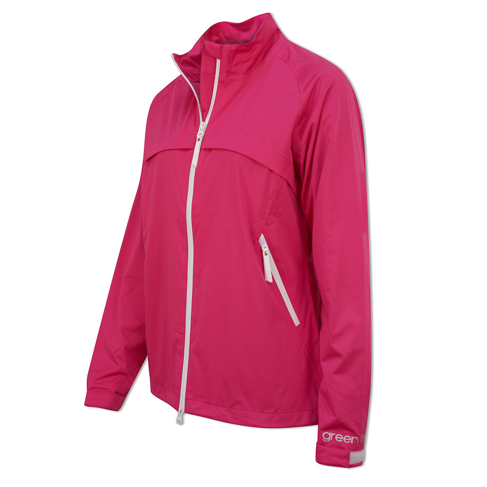 Green Lamb Ladies Hush Waterproof Jacket in Cerise - XS Only Left