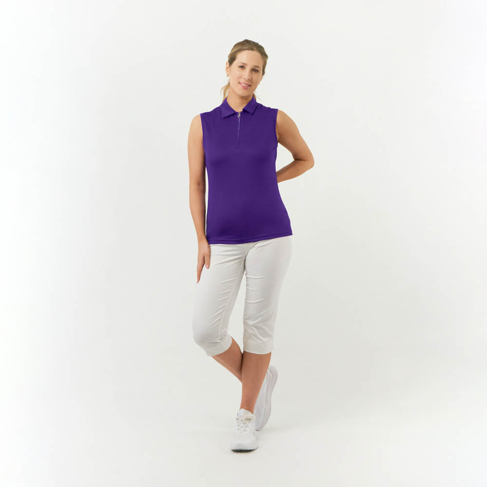 Pure Golf Ladies Silky Soft Sleeveless Polo