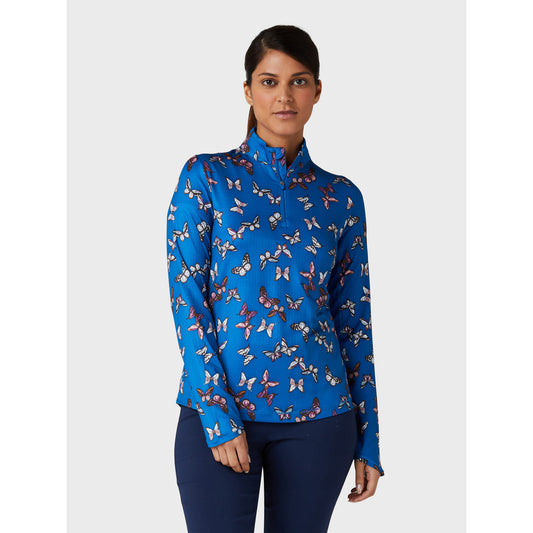 Callaway Ladies Golf Top with Butterfly Print