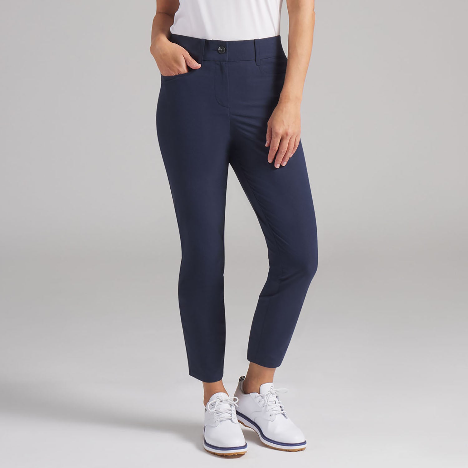 Puma Golf Ladies 7/8 Trousers With A Contemporary Slim Fit in Classic Navy