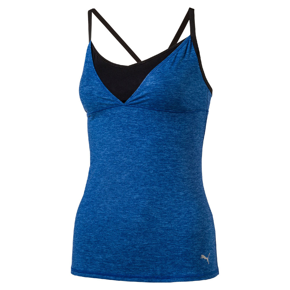 Puma Yogini 2-in-1 Tank Top with Feminine Fit in Blue - Last One XL Only Left