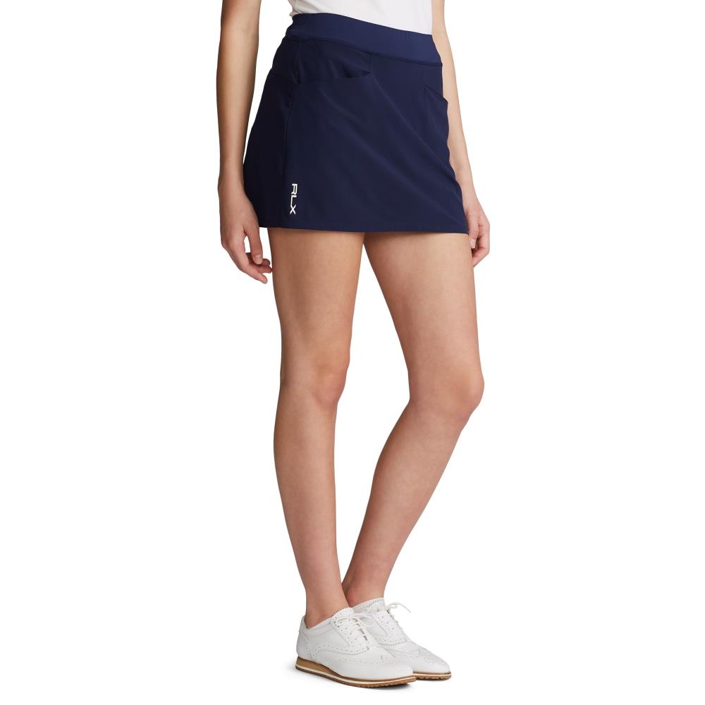 Ralph Lauren Ladies Pull-On Skort with Back Pleats in French Navy