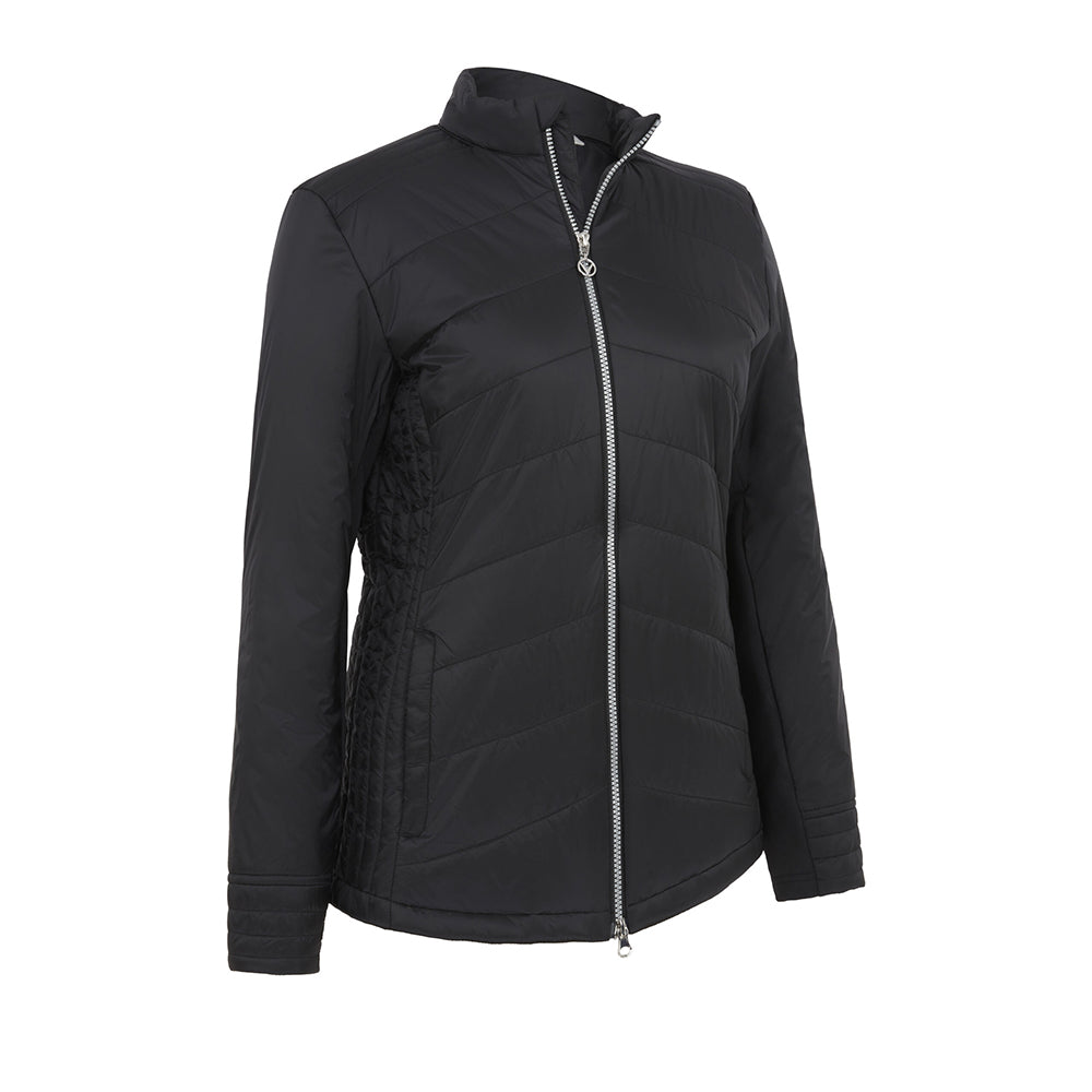 Callaway Ladies Primaloft Quilted Golf Jacket in Caviar Black - Last One XL Only Left