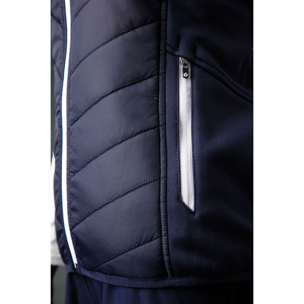 Sunderland Ladies Quilted Gilet in Navy & White