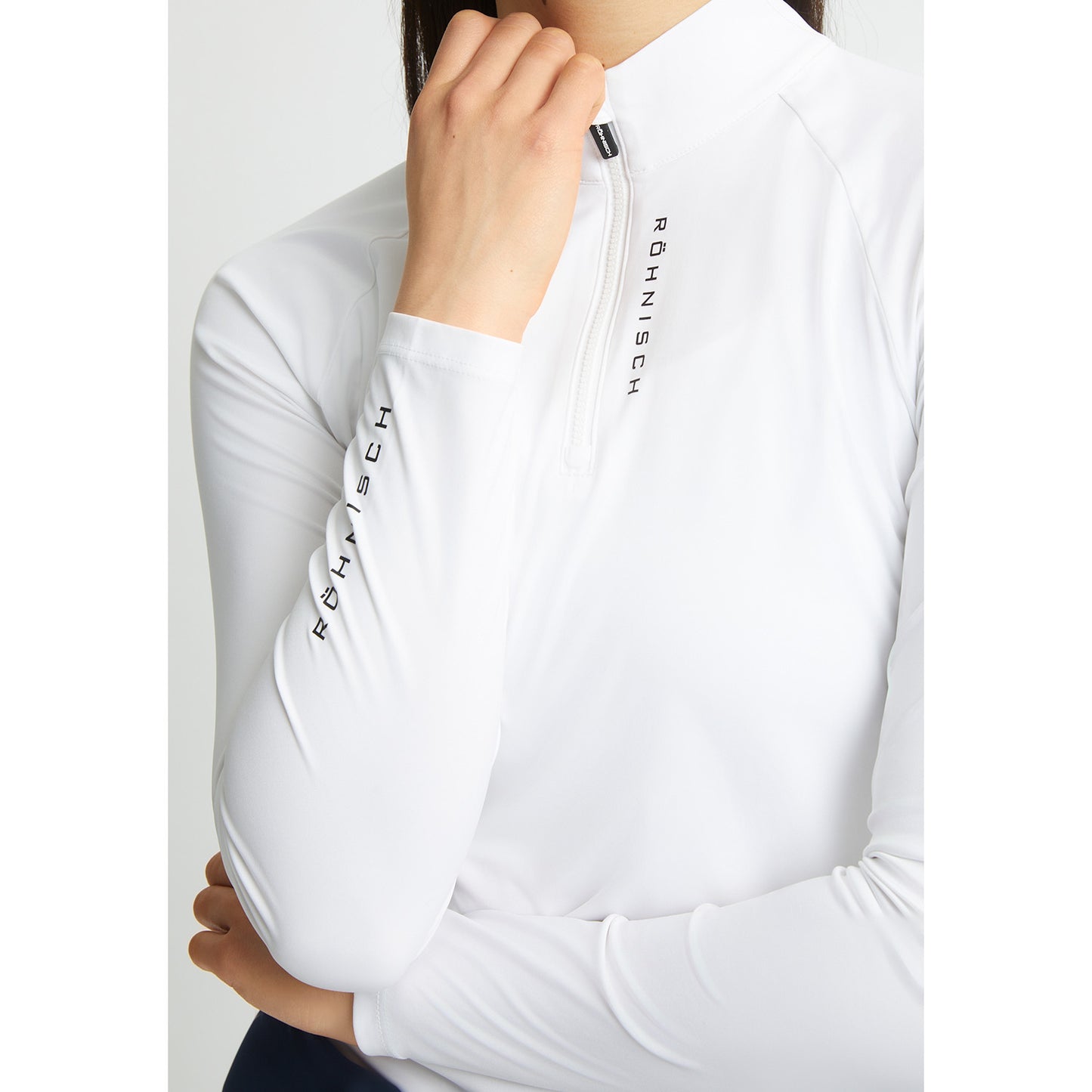 Rohnisch Ladies Lightweight Zip-Neck Top