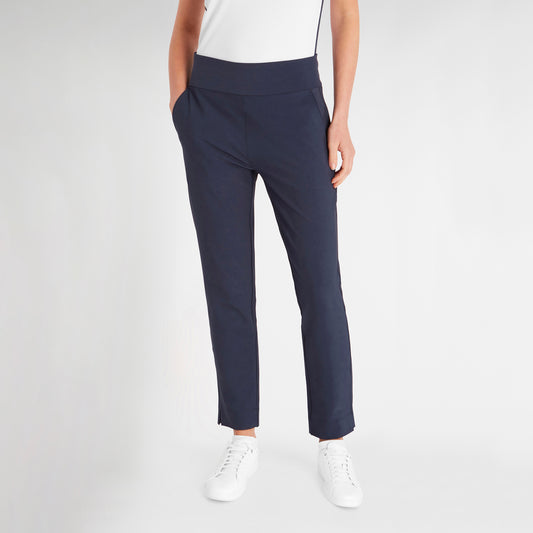 Green Lamb Women's Pull-On Contour 7/8 Trousers in Navy