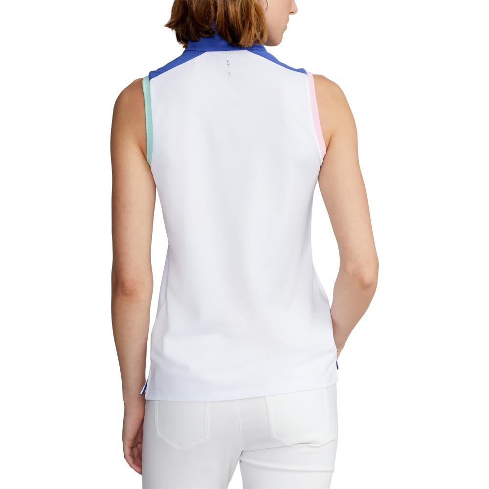 Ralph Lauren Ladies Zip Neck Sleeveless Golf Polo