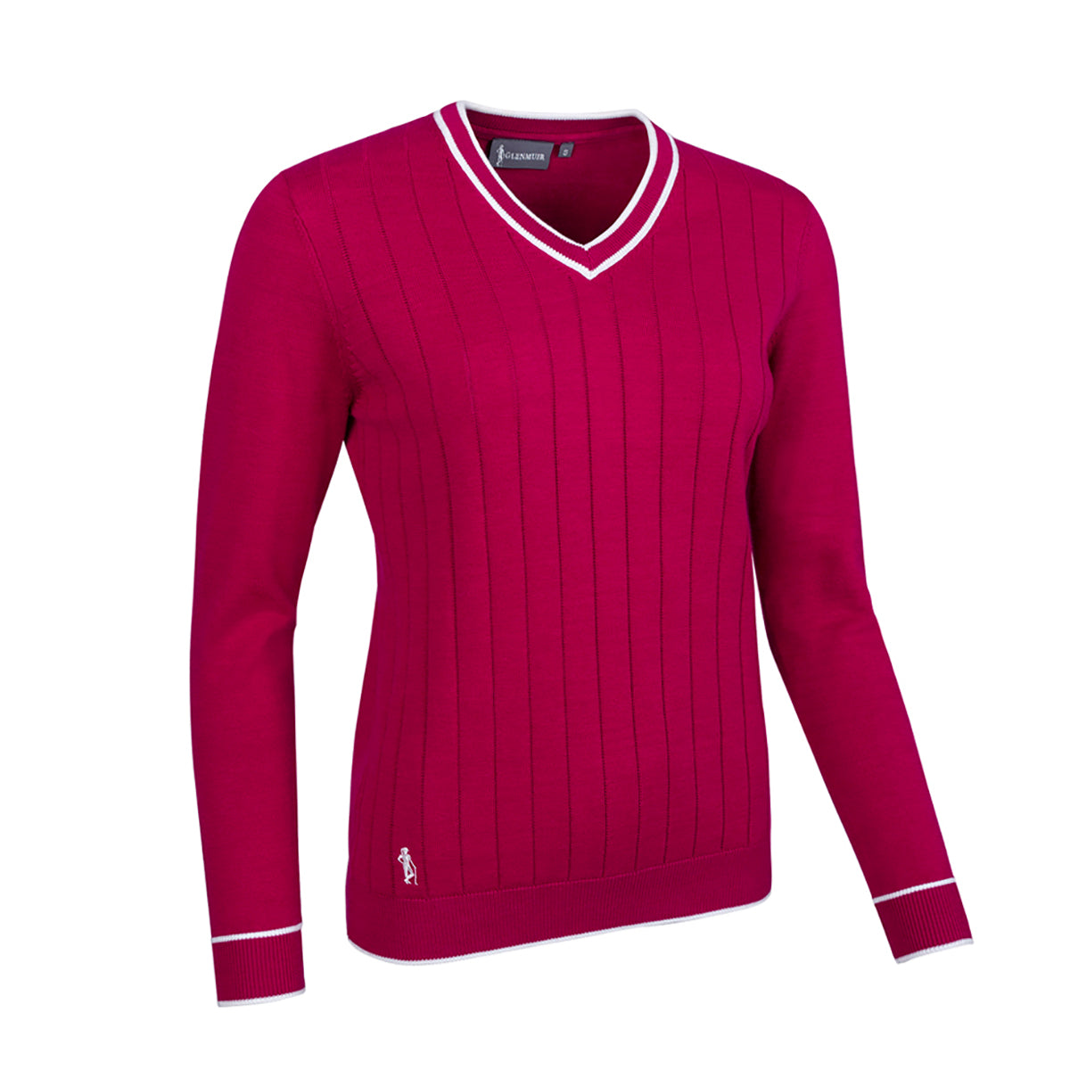 Glenmuir Ladies Sweater with Flattering Ribbed Detailing