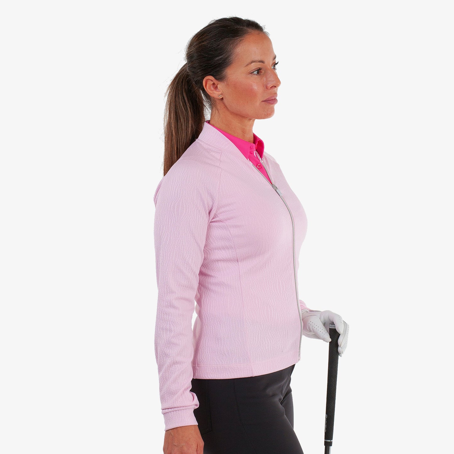 Galvin Green Women's Textured Jacket - Sleek INSULA Warmth with a Refined Feminine Silhouette