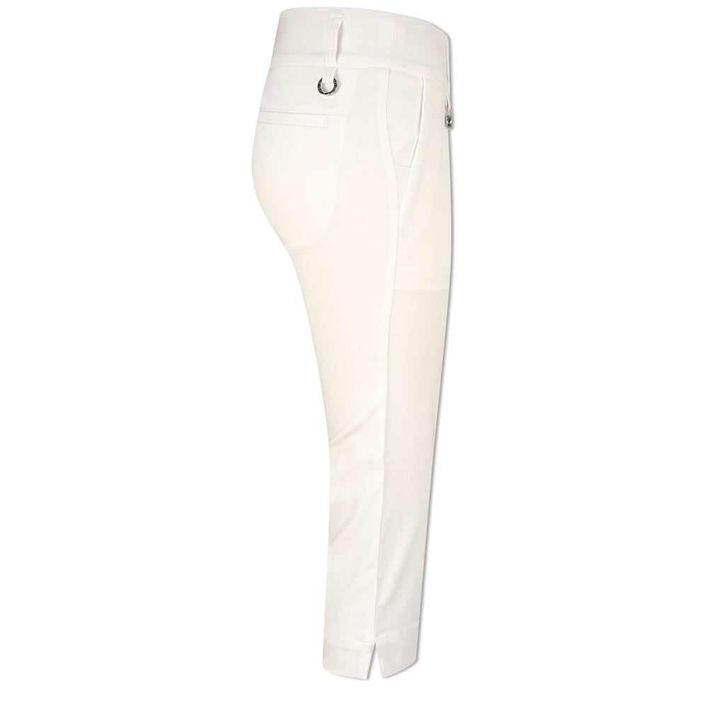 Daily Sports Ladies Pull-On White Golf Capris 