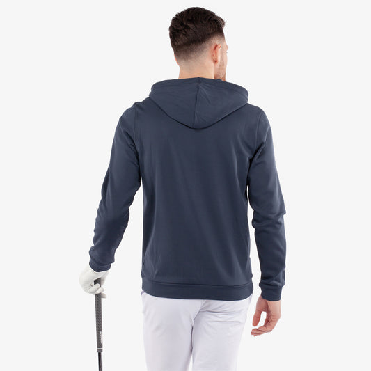 Galvin Green Mens Navy Mid-Layer with Adjustable Hood