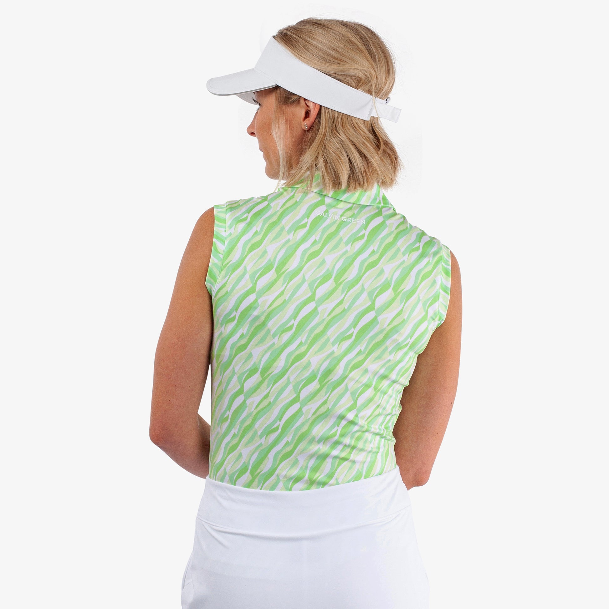 Galvin Green Ladies Polo with Abstract Print