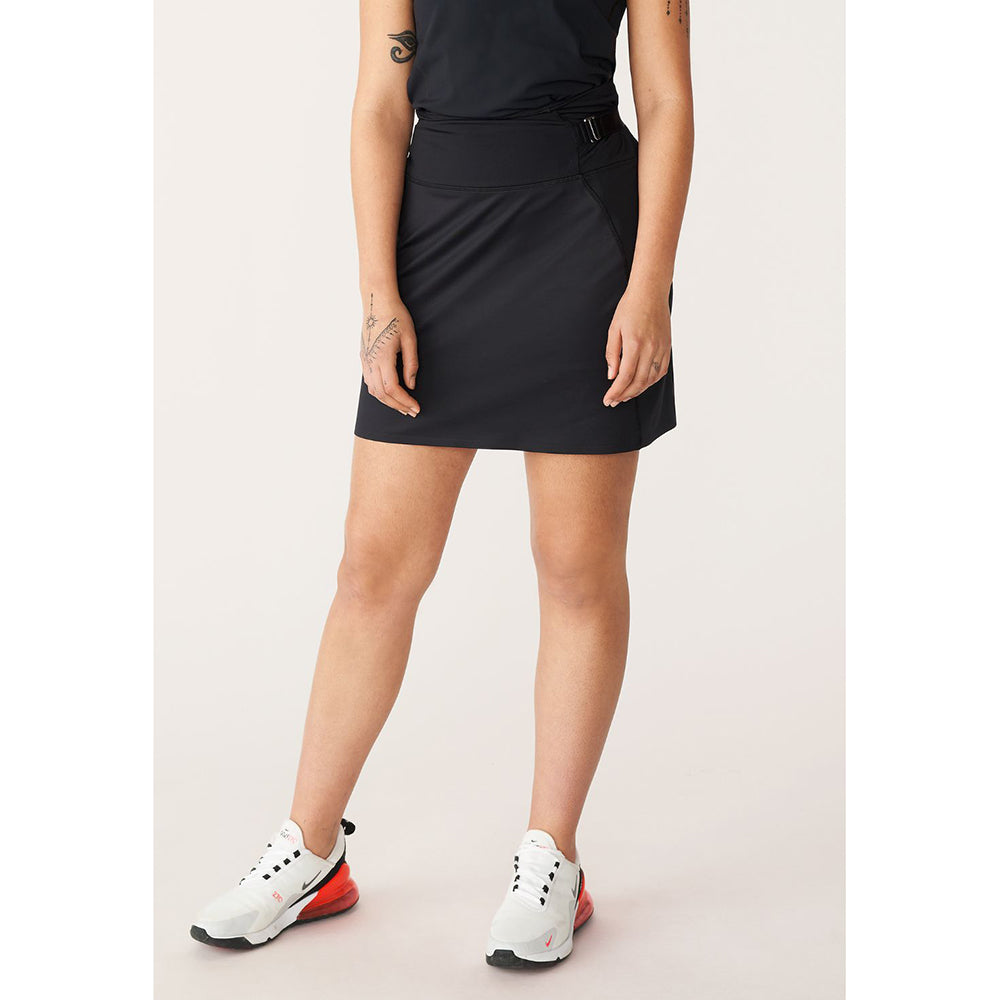 Rohnisch Ladies Black Pull-On Flex Golf Skort