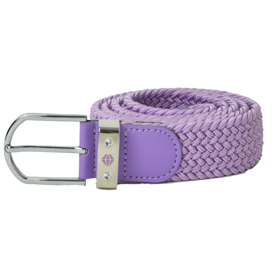 Pure Golf Ladies Woven Stretch Belt in Lilac