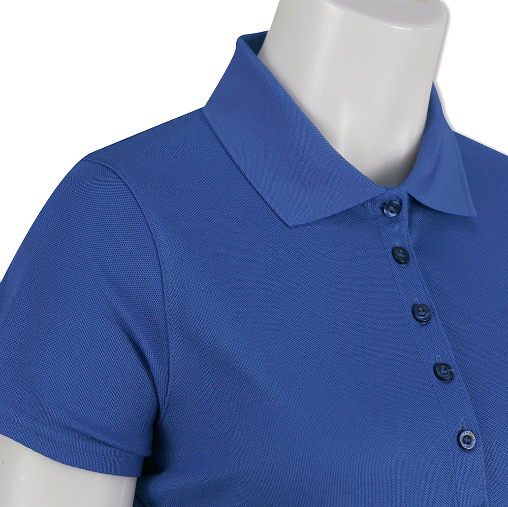 Glenmuir Ladies Short Sleeve Pique Polo with Stretch & UPF50+ in Tahiti Blue