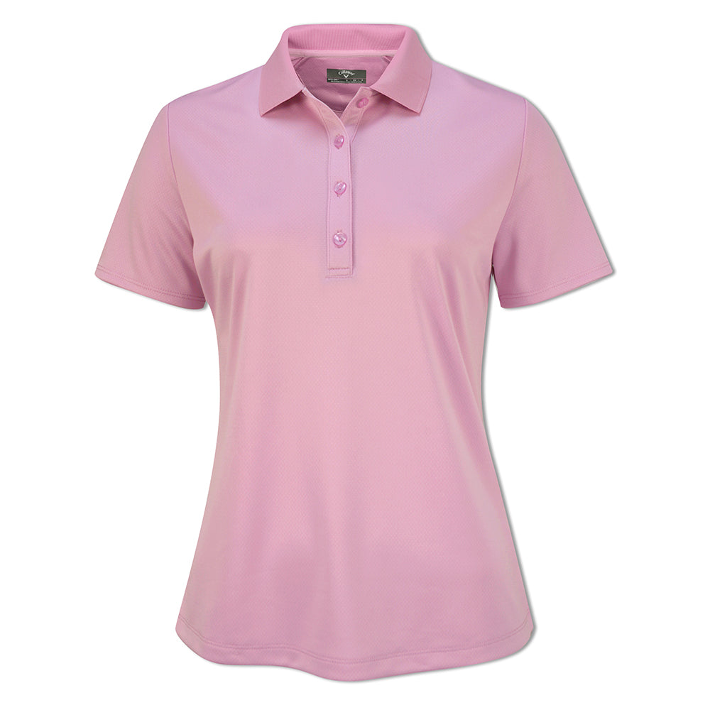 Callaway Ladies Short Sleeve Swing Tech Polo with Opti-Dri in Lilac Chiffon