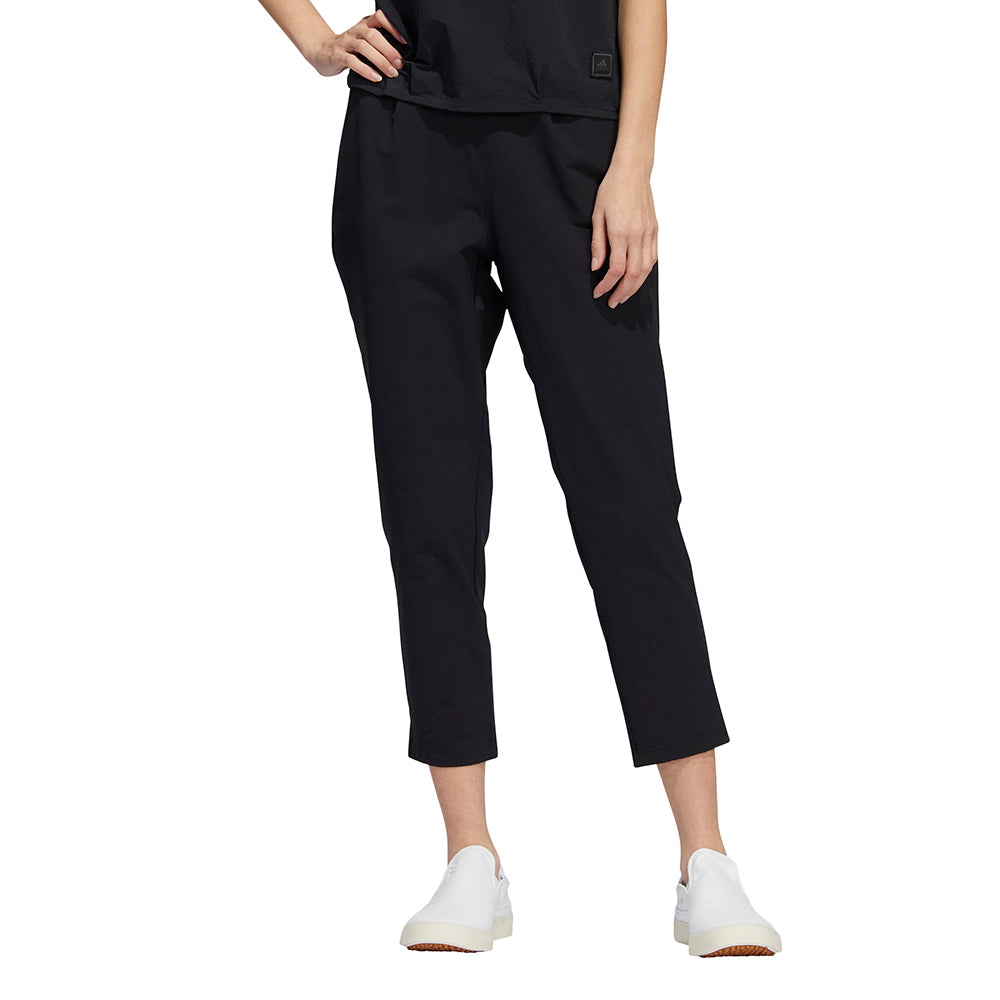 adidas Ladies Go-To 7/8th Golf Trousers in Black