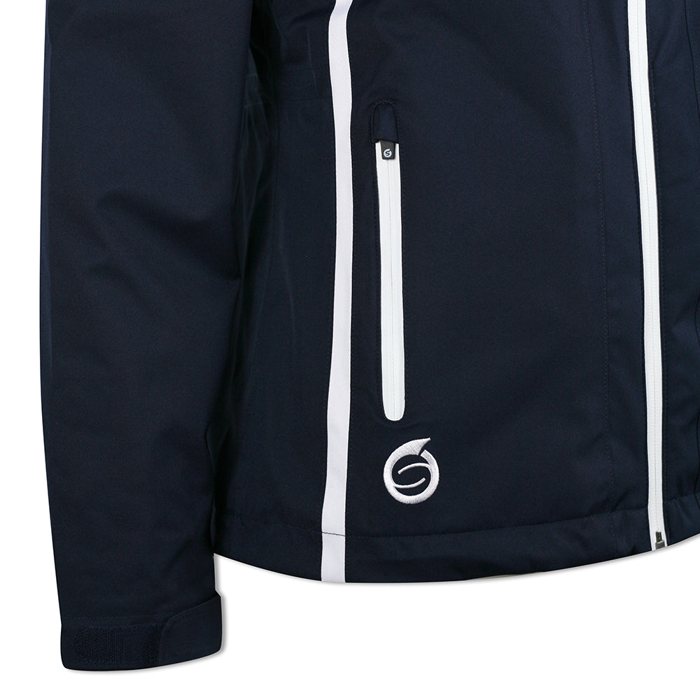 Sunderland Ladies Lightweight Waterproof Jacket with Lifetime Guarantee in Navy & White