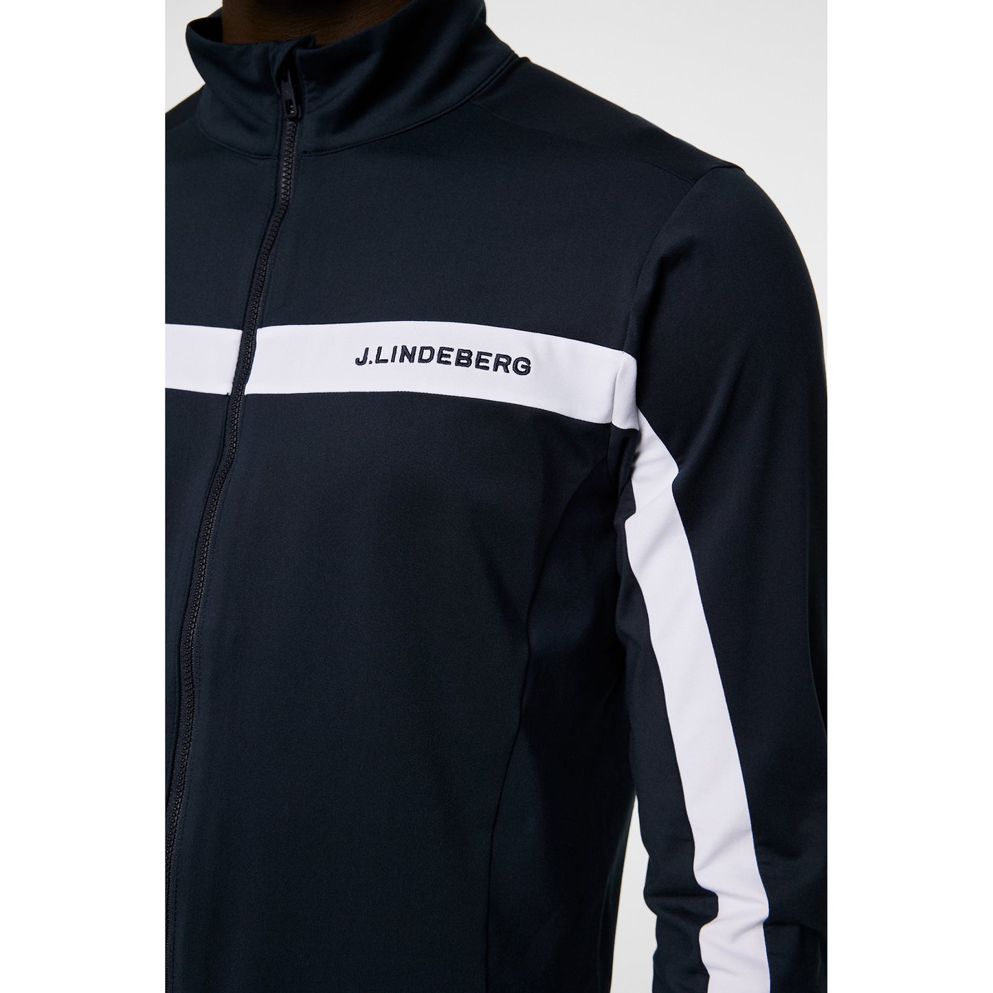 J.Lindeberg Mens Navy Mid-Layer Jacket with Contrast Panels