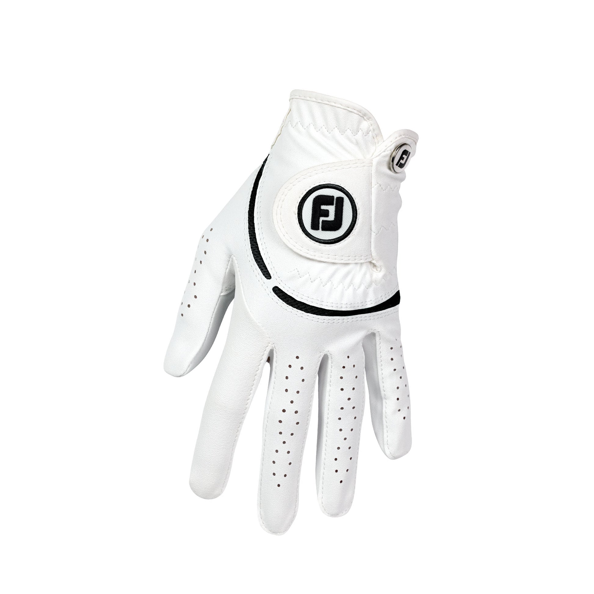 FootJoy Ladies WeatherSof Golf Glove in White & Black