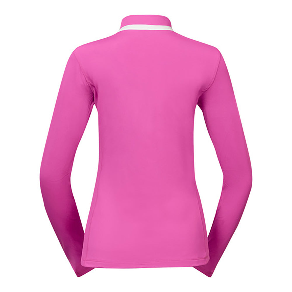 Pure Golf Ladies Mid-Layer Stretch Jacket in Azalea Pink