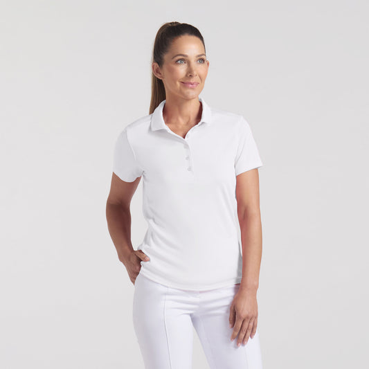 Puma Golf Ladies Short Sleeve Polo in White