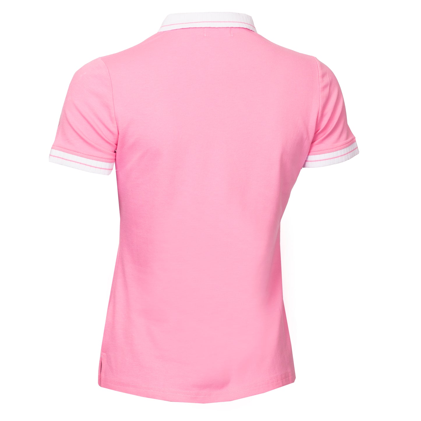 Green Lamb Ladies Candy Pink Cotton Short Sleeve Golf Polo - Size 8 Only Left