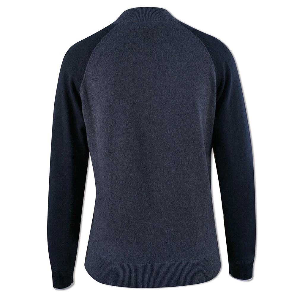 Sunderland Ladies Lined Sweater with Water Repellent Scotchgard in Navy