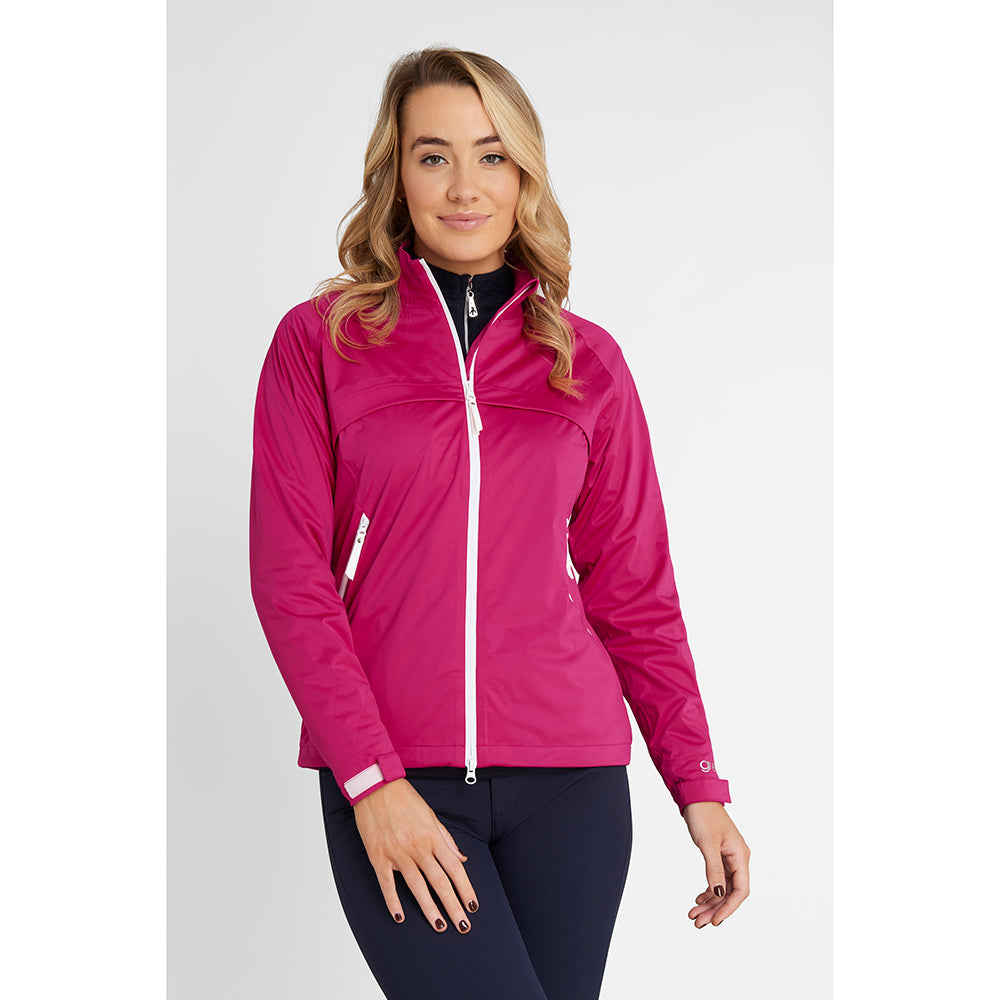 Green Lamb Ladies Hush Waterproof Jacket in Cerise - XS Only Left