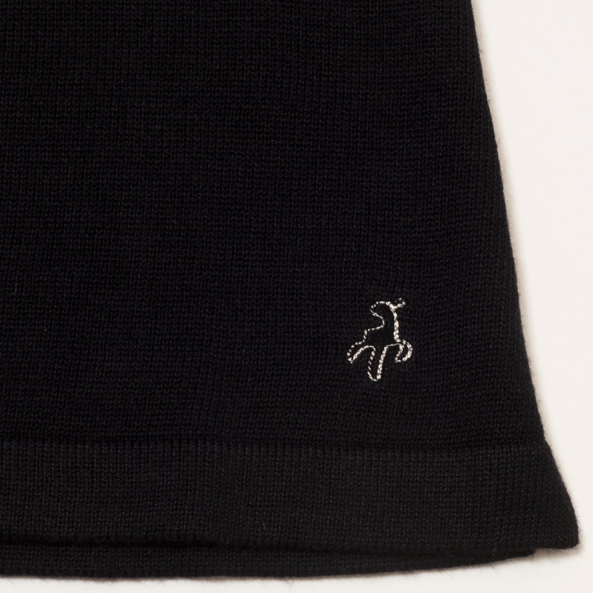 Green Lamb Ladies Cashmere Mix Roll Neck in Black