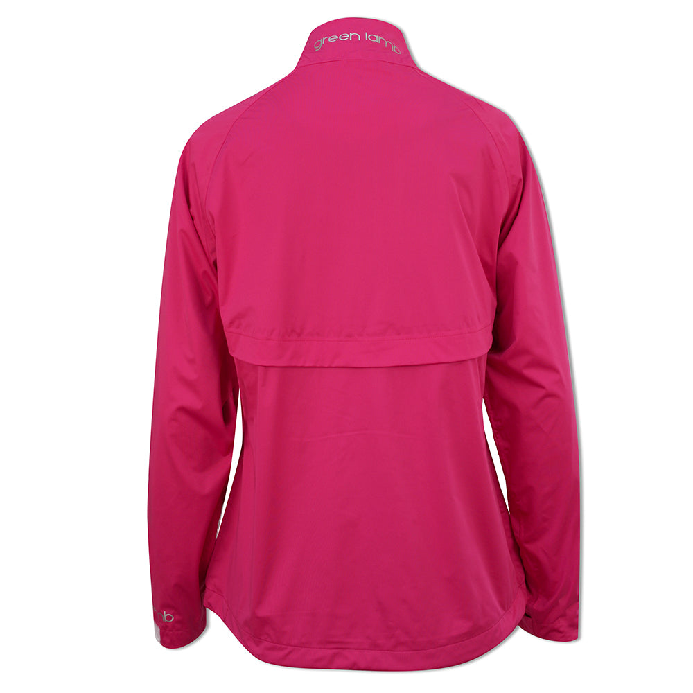 Green Lamb Ladies Hush Waterproof Jacket in Cerise - XS Only Left